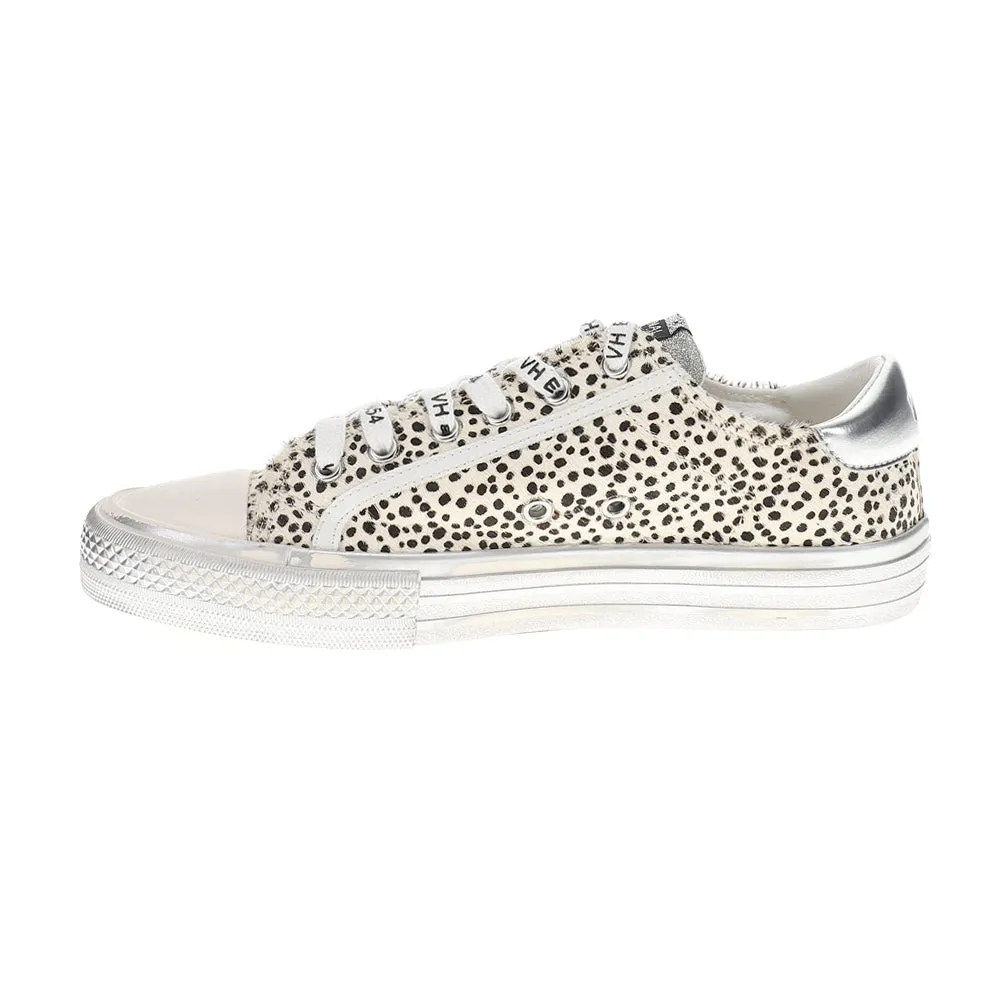 Alive Metallic Leopard Print Lace Up Sneakers