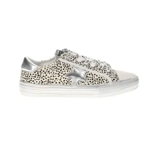 Alive Metallic Leopard Print Lace Up Sneakers