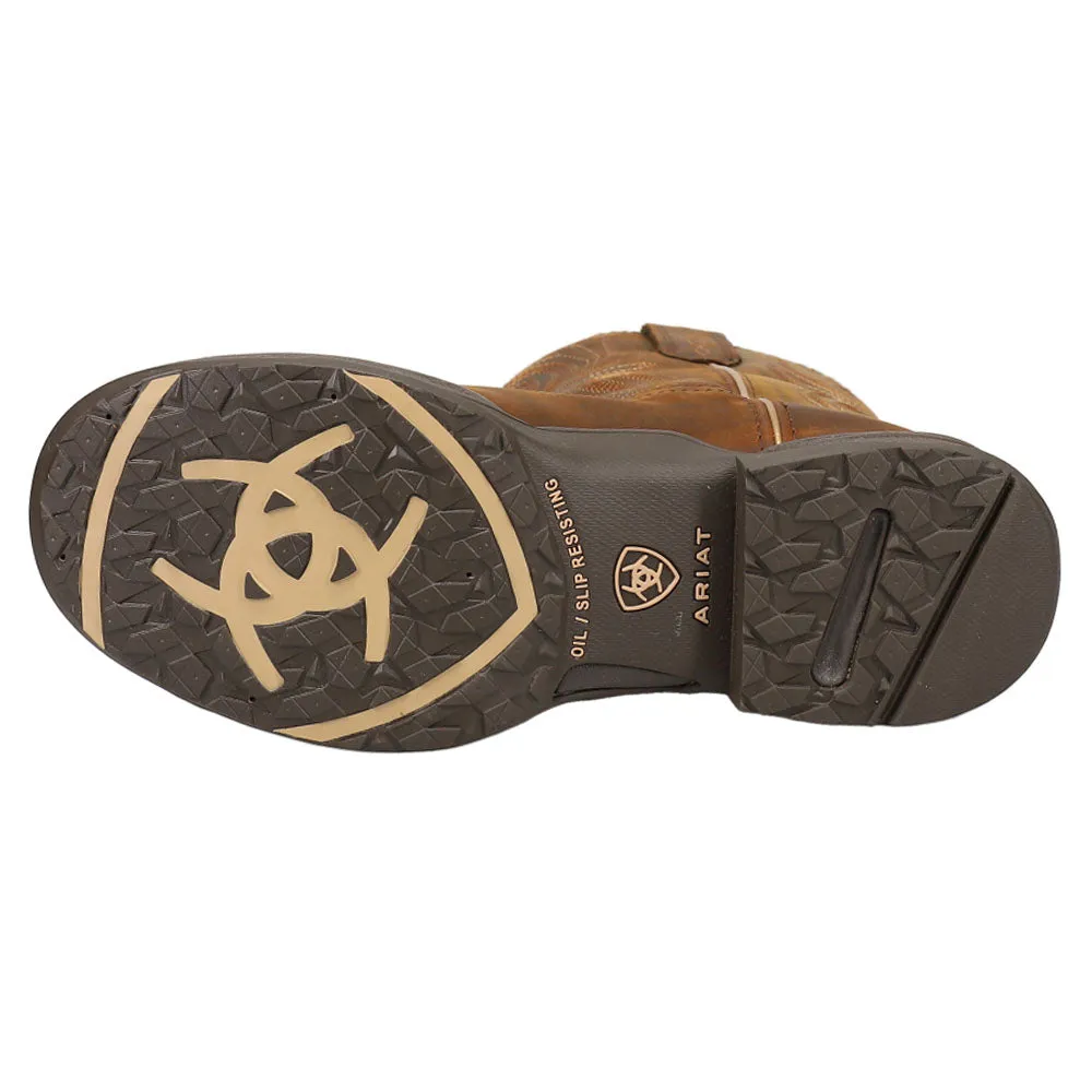 Anthem Shortie H20 Embroidery Round Toe Pull On Cowboy Boots