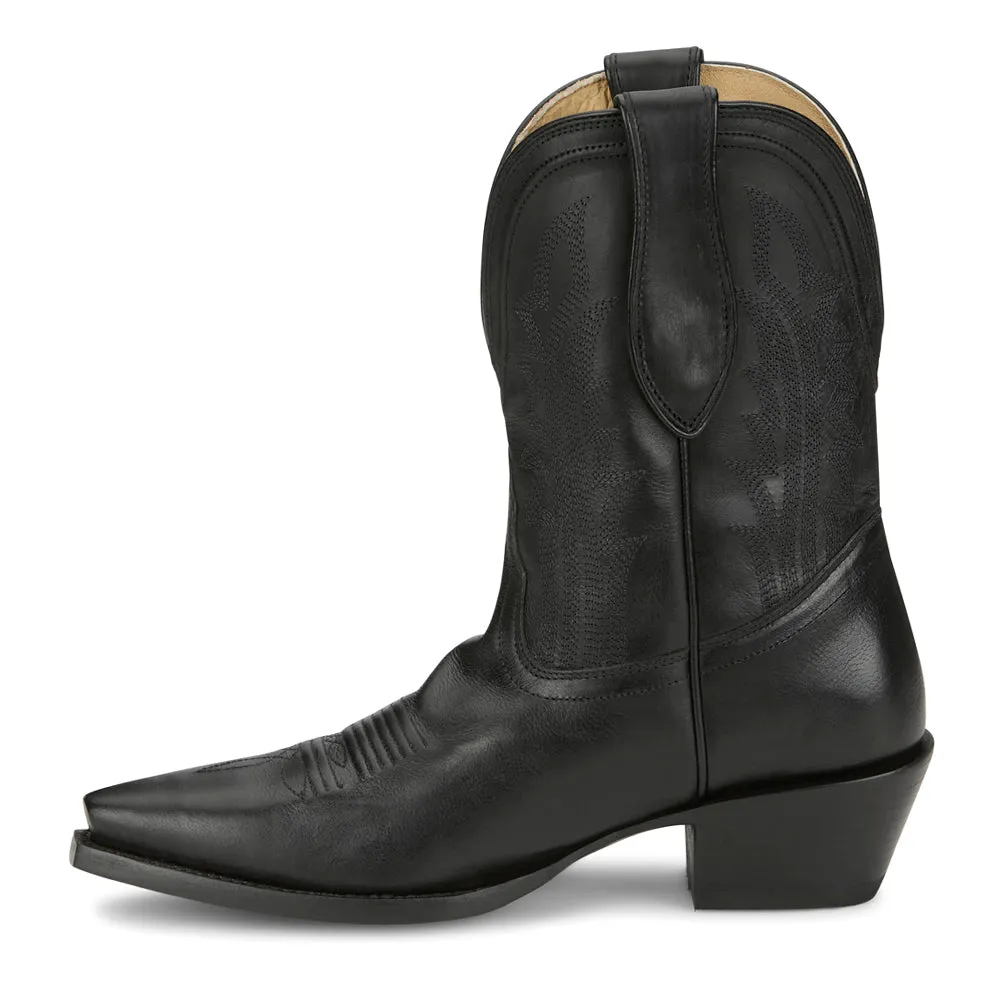 Areli 9 Inch Embroidered Snip Toe Cowboy Boots