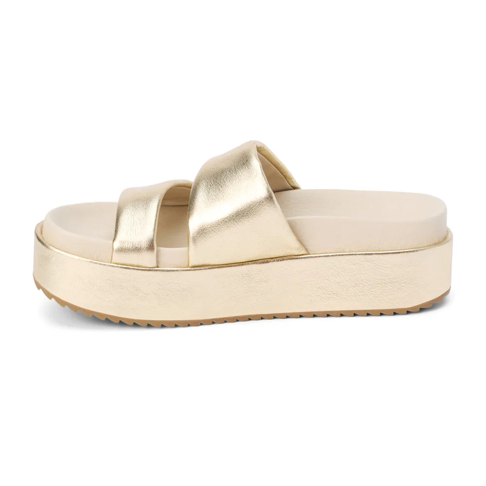 Blaine Metallic Platform Sandals