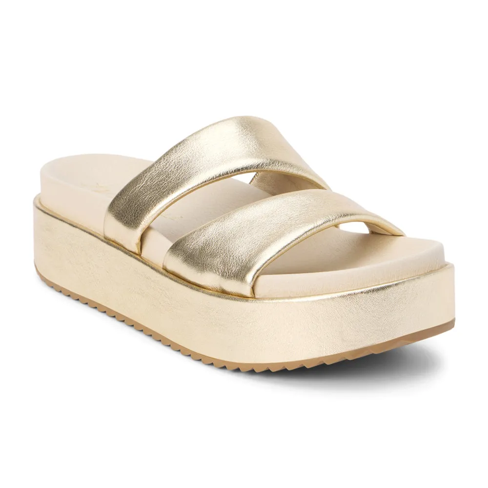 Blaine Metallic Platform Sandals