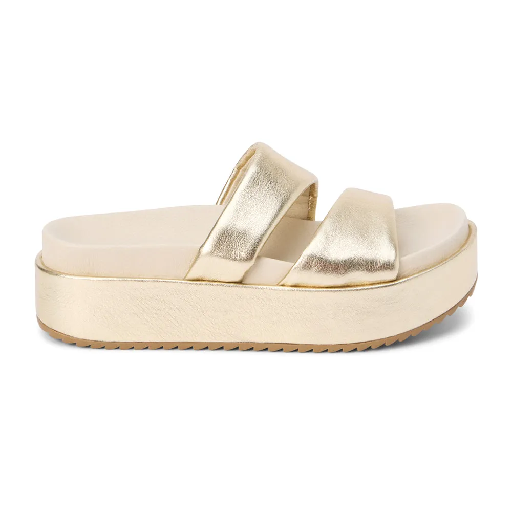 Blaine Metallic Platform Sandals