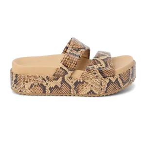 Blaine Snake Print Platform Sandals
