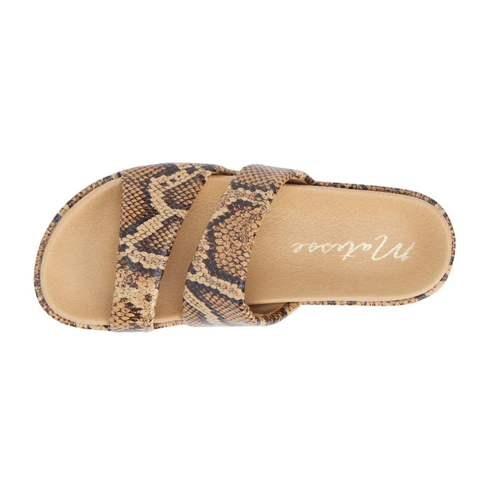 Blaine Snake Print Platform Sandals