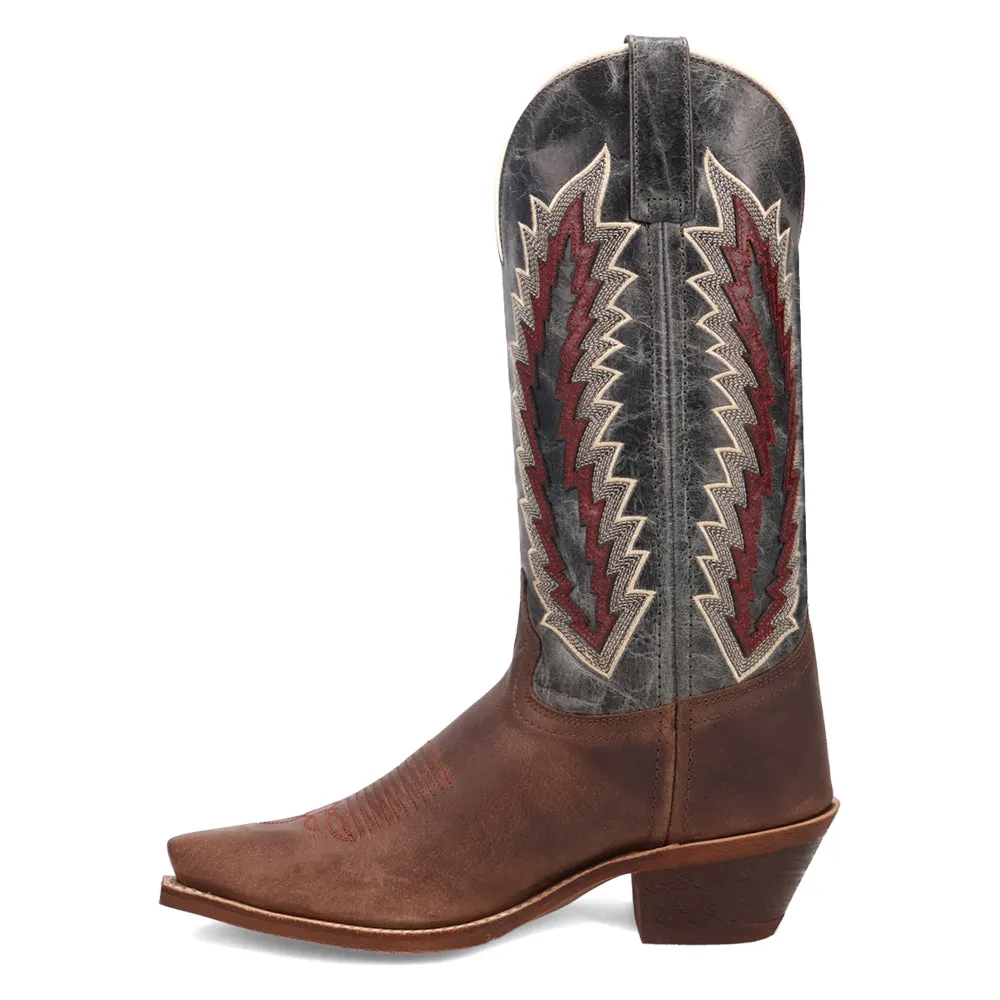 Cadence Embroidered Snip Toe Pull On Cowboy Boots