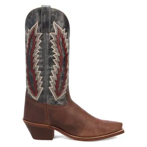 Cadence Embroidered Snip Toe Pull On Cowboy Boots
