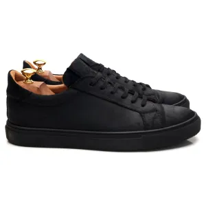 Goral 'Kelham' Black Waxy Leather Sneakers UK 10 F