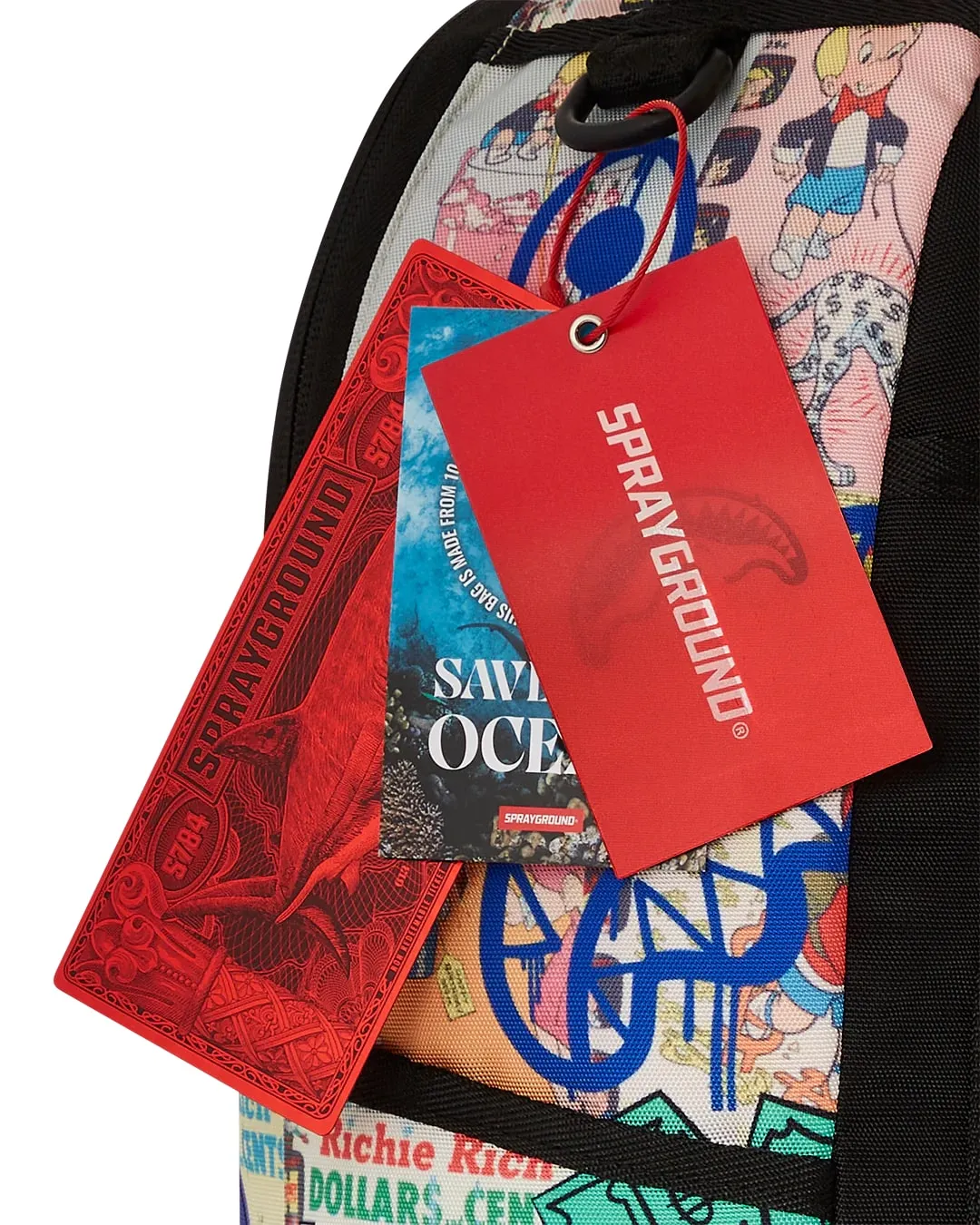 Sprayground Richie Rich Comic and Street Art Backpack B6417