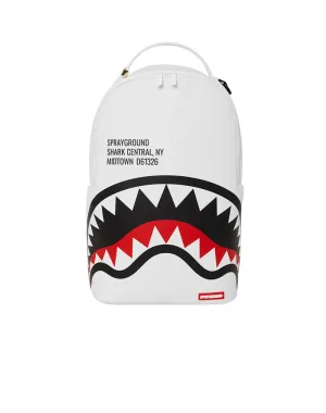 Sprayground Shark Central 2.0 White Backpack B5489