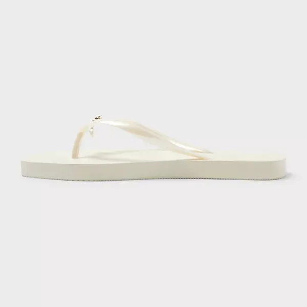 Women's Palmer with Charm Square Toe Flip Flops - Shade & Shore