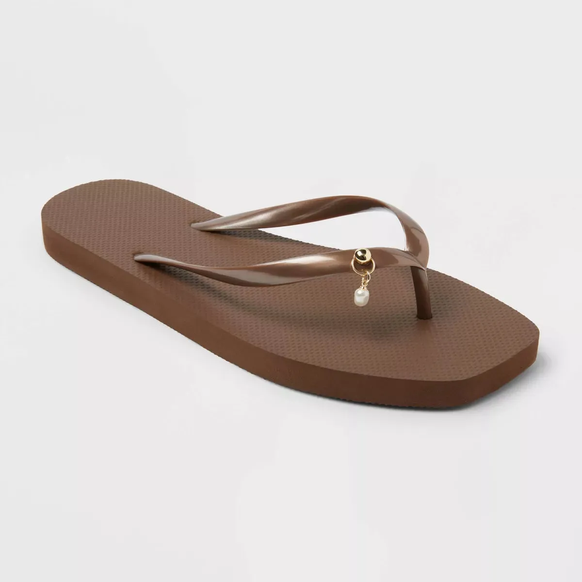 Women's Palmer with Charm Square Toe Flip Flops - Shade & Shore