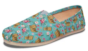 Yorkshire Terrier Flower Casual Shoes